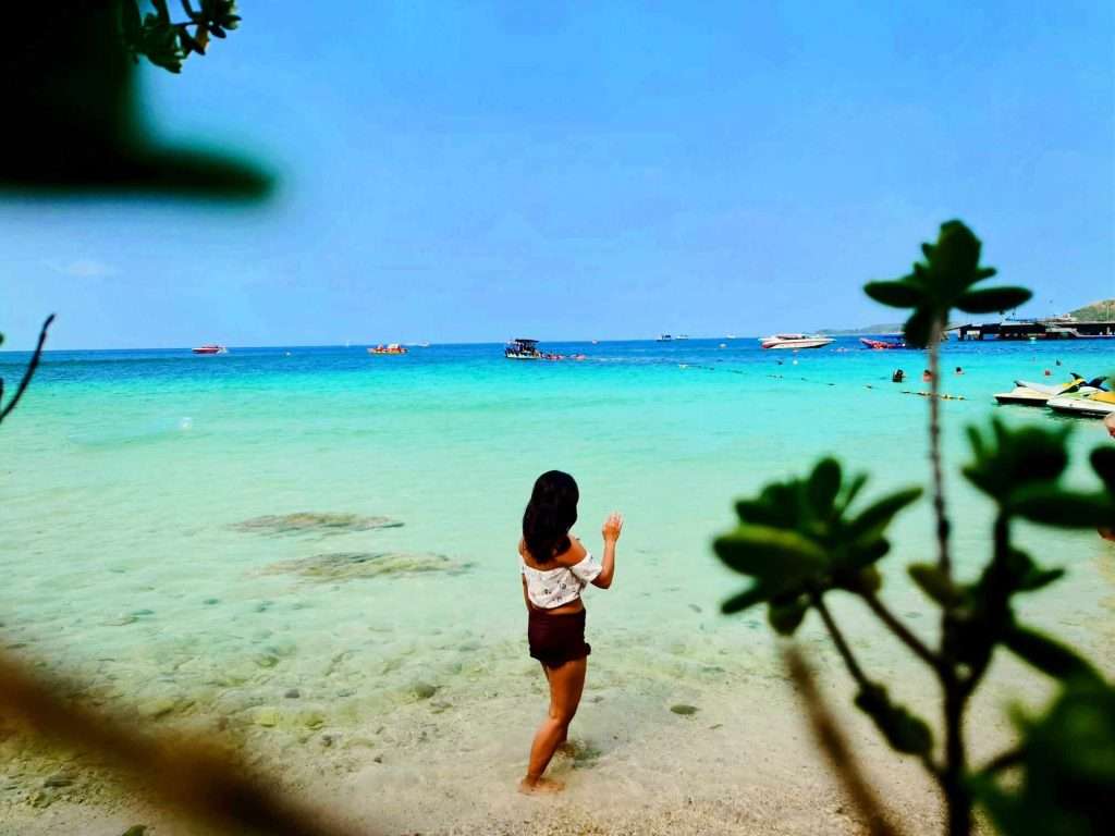 Koh Larn Beach Thailand Clear Blue water white sand